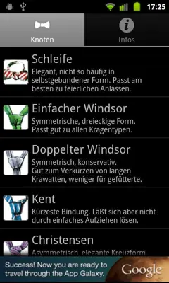 How to knot a tie android App screenshot 2